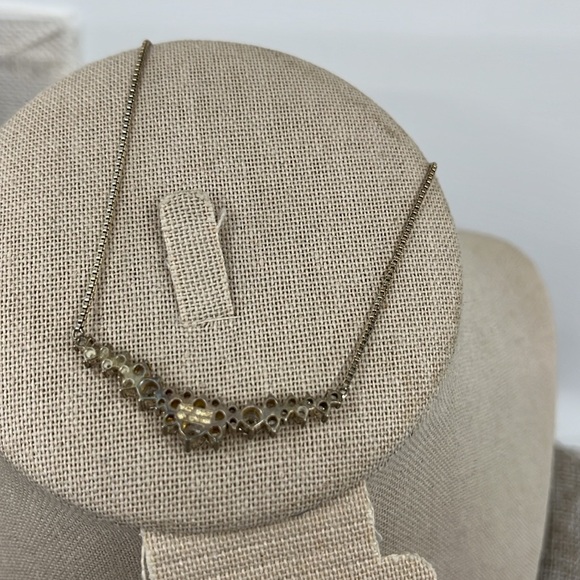 Diamonique by QVC Sterling Silver Necklace, Adjustable 14–16 Inches - Picture 16 of 17